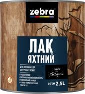 Лак Яхтный серия Акварель ZEBRA глянец прозрачный 2,5 л