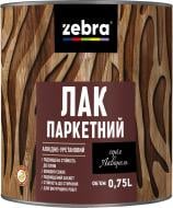 Лак паркетный серия Акварель ZEBRA мат прозрачный 0,75 л