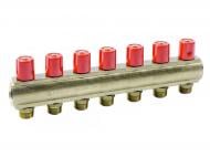 Коллектор с регулирующими вентилями Bianchi 1 х 7 х 3/4Н (красный) Р237E06050A