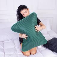 Подушка ортопедическая №4081 Satin Stripe 30-0017 Green Memory foam MirSon 59x43 см зеленый