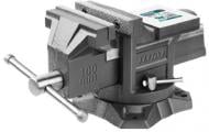 Тиски TOTAL® слесарные поворотные 100 мм THT6146