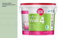 Краска интерьерная латексная Vivacolor Wall 4 глубокий мат Скандинавский мох H376 2,7 л