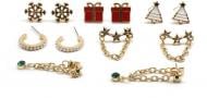Серьги Sensio сет 6 пар Festive Classics NY золотой