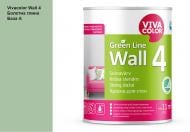 Краска интерьерная латексная Vivacolor Wall 4 глубокий мат Болотная глина V375 0,9 л