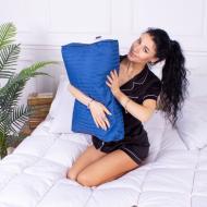 Подушка ортопедична №4139 Satin Stripe 30-0019 Blue Memory foam MirSon 49x32x10,5 см синій Подушка ортопедична №4139 Satin Stripe 30-0019 Blue Memory foam MirSon 49x32x10,5 см синій