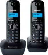 Телефон Panasonic KX-TG1612UAH Grey + дополнительная трубка