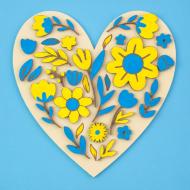 Набір для творчості 3D-картина Квіткове серце N0003540 18х18 см Rosa Talent