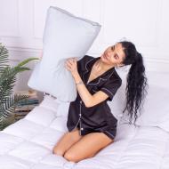 Подушка ортопедическая №4150 Satin 0251 Skyline Memory foam MirSon 49x32x10,5 см голубой