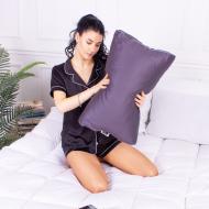 Подушка ортопедическая №4151 Satin 0240 Iron grey Memory foam MirSon 49x32x10,5 см темно-серый