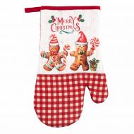 Варежка-прихватка Christmas Gingerbread 18x30 см красный Ardesto