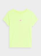 Футболка 4F TSHIRT FNK F157 4FJSS23TFTSF157-45S р.134/140 жовтий