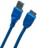 Кабель EXTRADIGITAL USB 3.0 AM / micro USB B, 0.5m, 28 AWG, Super Speed синий (KBU1625)