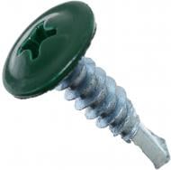Саморез с пресшайбой со сверлом 4,2x16 мм 250 шт зеленый RAL 6005 Expert Fix