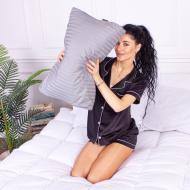 Подушка ортопедическая №4131 Satin Stripe 30-0010 Light Gray Memory foam MirSon 49x32x10,5 см светло-серый