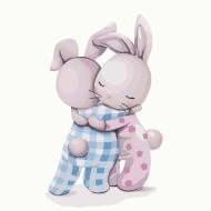 Картина за номерами Обіймашки 30x30 см Ідейка