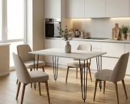 Стол Акрон 1200x800x750 мм черный/белый