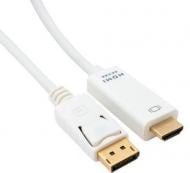 Кабель EXTRADIGITAL DisplayPort 1.2 - HDMI 2 м white (KBD1669)