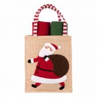 Набор полотенец подарочный в мешочке Christmas Santa 38x63 см Ardesto красный