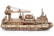 Деревянный 3D-конструктор UGEARS Научно-исследовательское судно