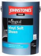 Фарба вінілова водоемульсійна Johnstone's Vinil Soft Sheen шовковистий мат білий 2,5 л