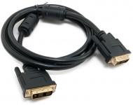 Кабель EXTRADIGITAL DVI-D, Single Link, 28 AWG, PVC, 2xFerrites 1,5 м black (KBH1689)