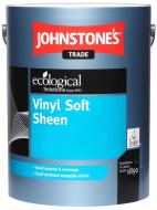 Краска виниловая водоэмульсионная Johnstone's Vinil Soft Sheen шелковистый мат белый 5 л