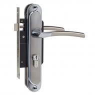 Комплект фурнітури циліндровий Linde A-1210 PZ 40х62 SN/CP 62 мм матовий нікель/полірований хром без петель