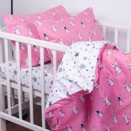 Комплект постельного белья MirSon Kids Time 17-0528 Bunnies pink мульти