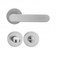 Ручка на розетці Linde A-2027 WC MOC з накладкою під WC санвузловий матовий старий хром