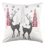 Подушка декоративна Christmas Deer 45x45 см білий Ardesto