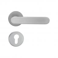 Ручка на розетці Linde A-2027 PZ MOC з накладкою PZ матовий старий хром