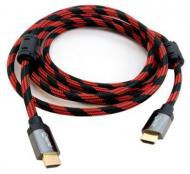 Кабель EXTRADIGITAL HDMI to HDMI, 3m, v2.0, 28 AWG, Gold, Nylon, 2xFerrites 3 м красный (KBH1634)