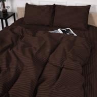 Комплект постельного белья Бязь 17-0617 Stripe Brown 220х240 см коричневый MirSon