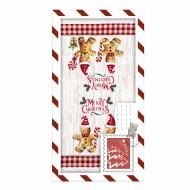 Набор полотенец подарочный в коробке Christmas Gingerbread 38x63 см Ardesto красный