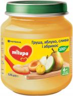 Пюре Milupa Груша, яблуко, слива, абрикос для дітей від 6 місяців 125 г 8591119004000
