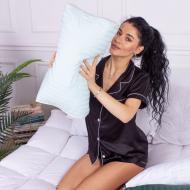 Подушка ортопедическая №4191 Satin Stripe 30-0015 Green Wave Memory foam MirSon 50x29x5/8 см мятный