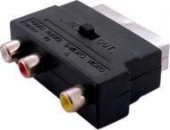 Переходник EXTRADIGITAL SCART Male to RCA Female черный (KBV1730)