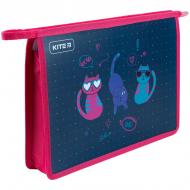 Папка на молнии A4+ Cats KITE K23-428-1
