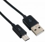 Кабель EXTRADIGITAL USB 2.0 AM – micro USB type B, 28 AWG, Long connector, ABS, Hi-Speed 1,5 м black (KBU1662)