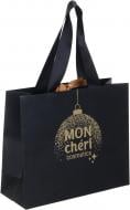 Пакет MONCHERI бумажный Christmas M 200х240х90 мм