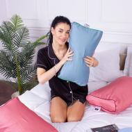 Подушка ортопедическая №4213 Satin 0845 Blue Wave Memory foam MirSon 50x29x5/8 см голубой