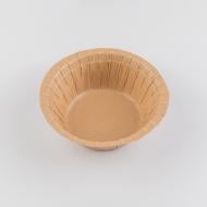Тарілка картонна крафт 155x55 мм GOPACK 500 мл 10 шт.