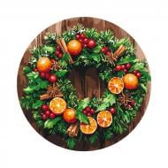 Картина по номерам Рождественский венок 40 см Brushme Картина по номерам Рождественский венок 40 см Brushme