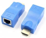 Адаптер EXTRADIGITAL HDMI до кабелю RJ45 (Patch Cord) синій (KBH1754)