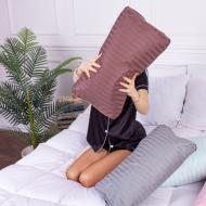 Подушка ортопедическая №4239 Satin Stripe 30-0006 Dark Brown Memory foam MirSon 58x40x10,5 см темно-коричневый