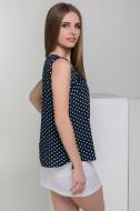Блуза Azuri Горох р. S синій 5254-58/83