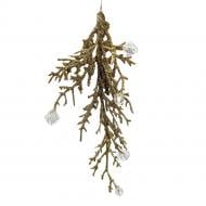 Гілочка декоративна штучна прикрашена 20 см