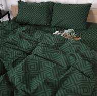 Комплект постельного белья Бязь 17-0622 Geometry Emerald 143х210 см зеленый MirSon