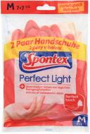 Перчатки латексные SPONTEX PERFECT LIGHT стандартные крепкие р. M 2 пар/уп.