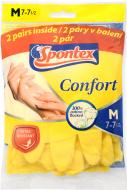 Рукавички латексні SPONTEX CONFORT стандартні міцні р. M 2 пар/уп.